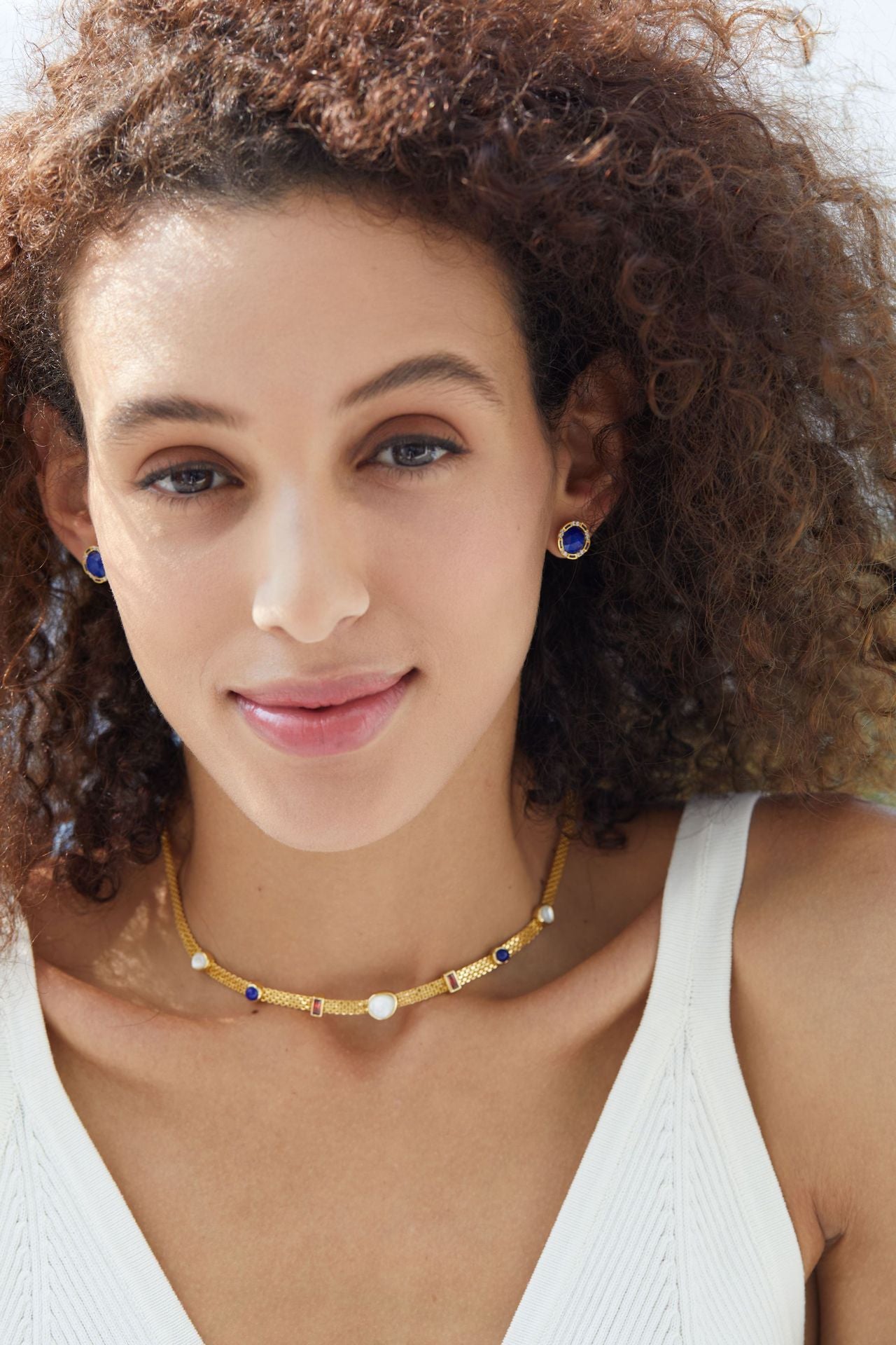 925Silver Multi-Treasure Necklace with Light Luxury Design and Heavy Craftsmanship INS Free and Easy Natural Stone Necklace Exquisite Silver Jewelry Niche Collarbone