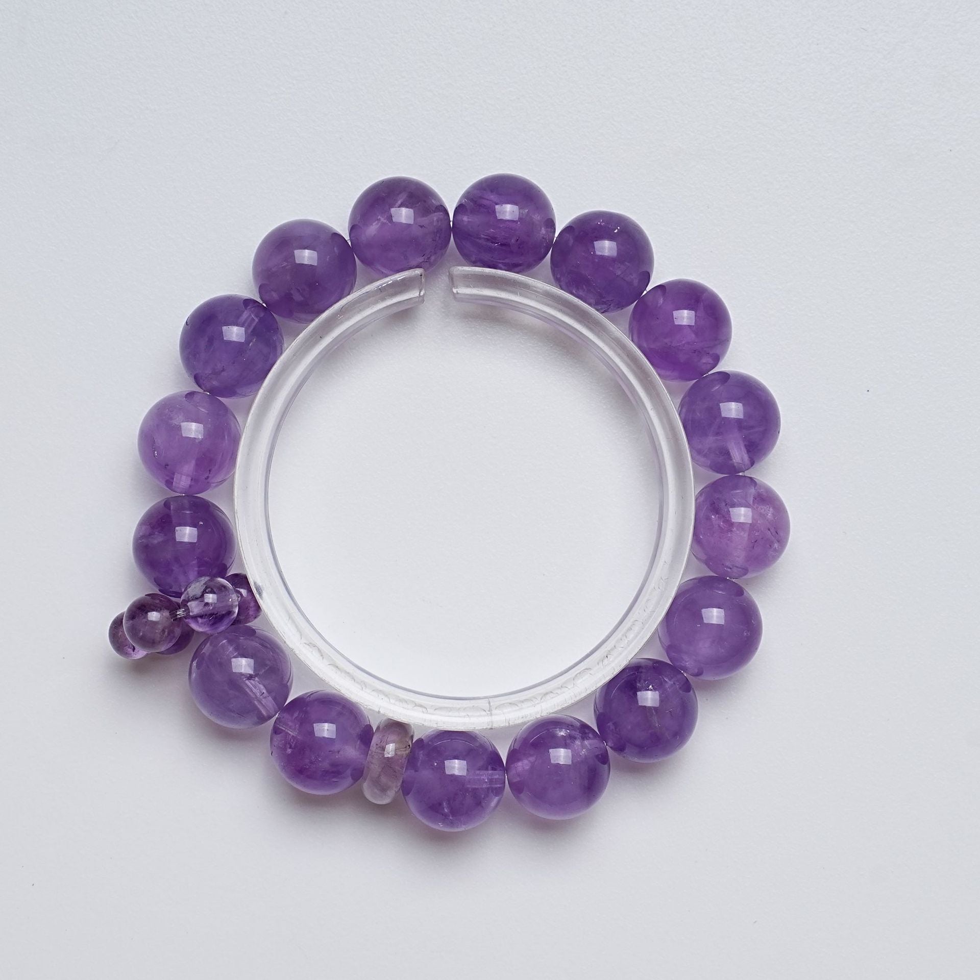 High Quality Natural Bolivia Amethyst Crystal Hand String Single Circle fashion Bracelet