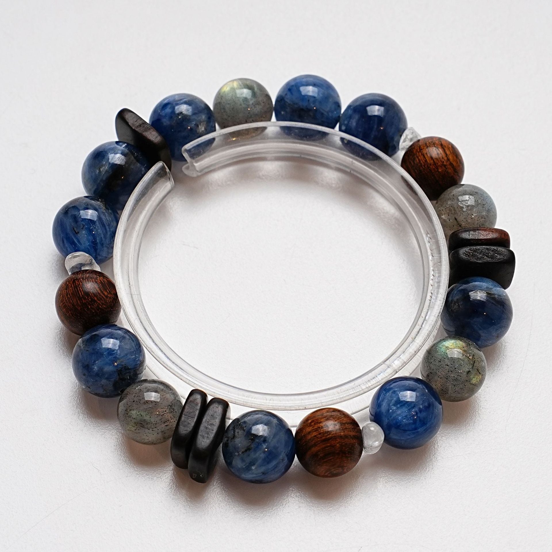 Natural Kyanite Crystal Bracelet for Women Versatile Gray Moonlight Li Ruqiong Bracelet