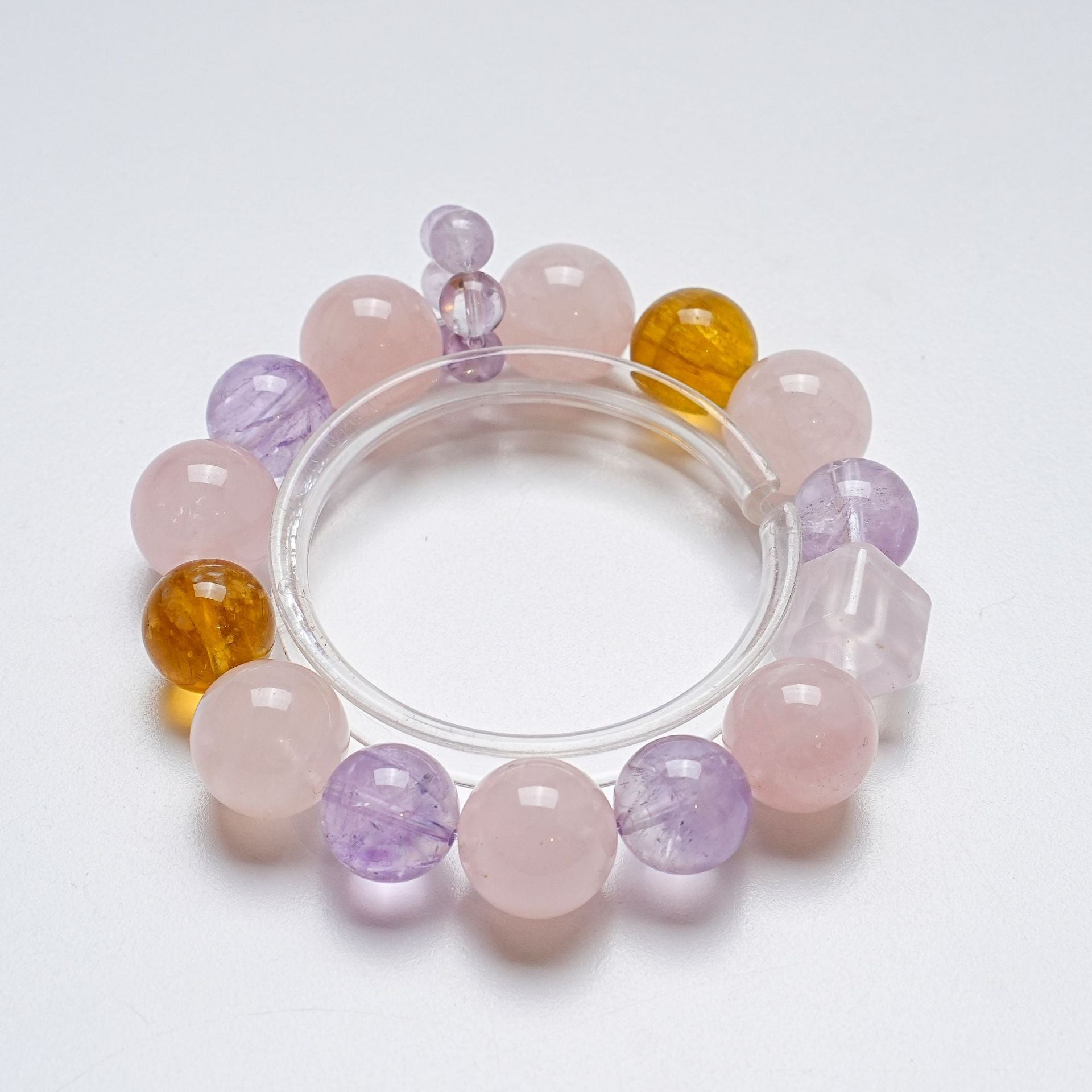 High Quality Natural Horse Powder Lavender Crystal Hand String fashion Yellow Fluorite Bracelet