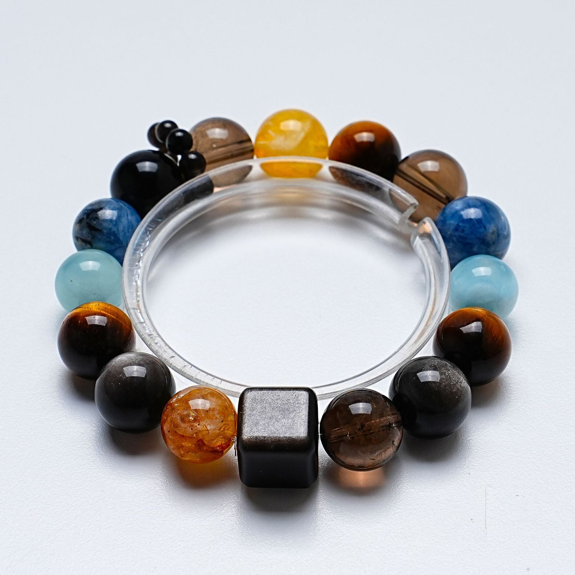 Natural Citrine Yellow Tiger Eye Crystal Bracelet Women's Fashion Versatile Lemon Crystal Bracelet