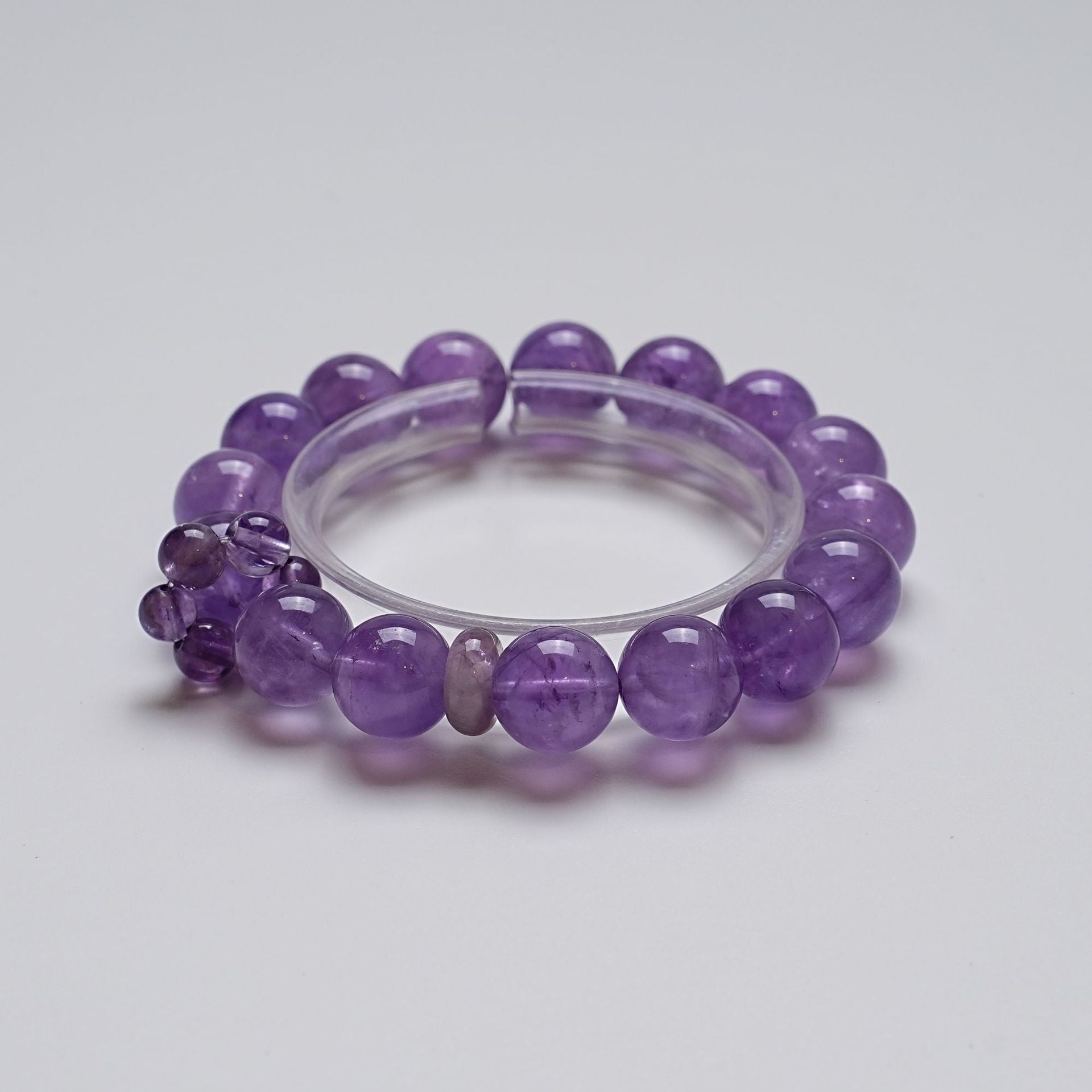 High Quality Natural Bolivia Amethyst Crystal Hand String Single Circle fashion Bracelet