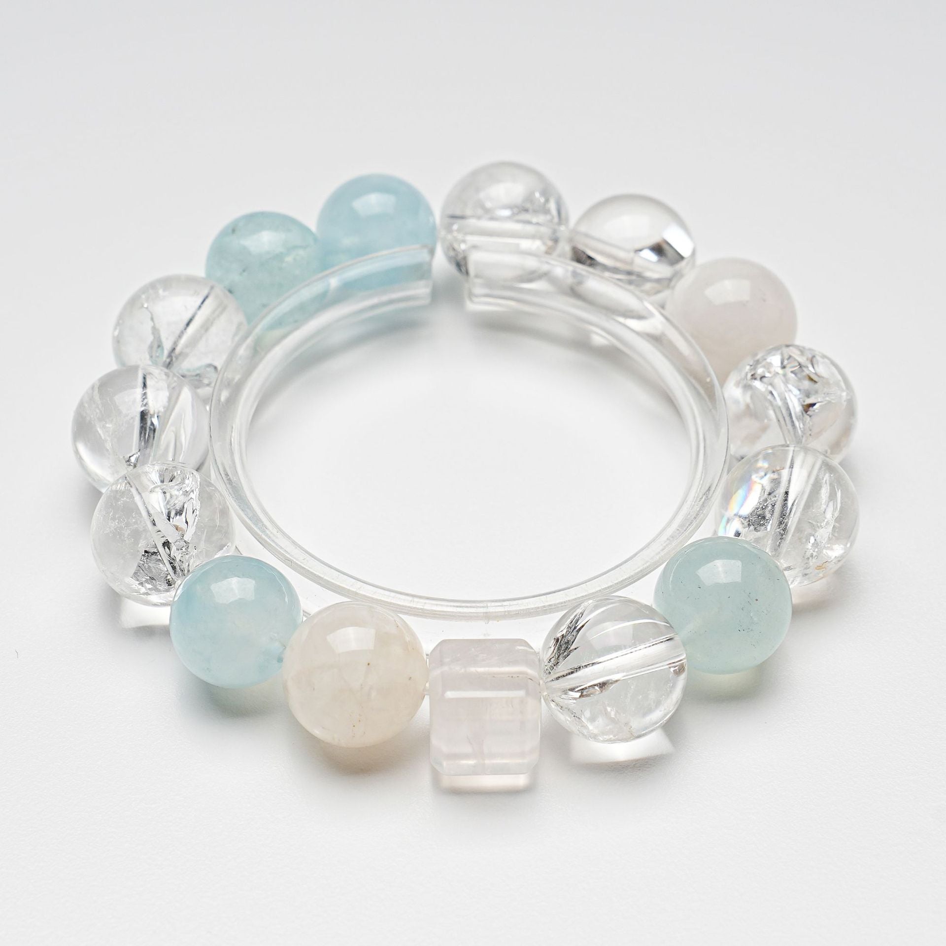Natural Snowflake Ghost Bracelet Women's White Assay Aquamarine Fashion Bracelet