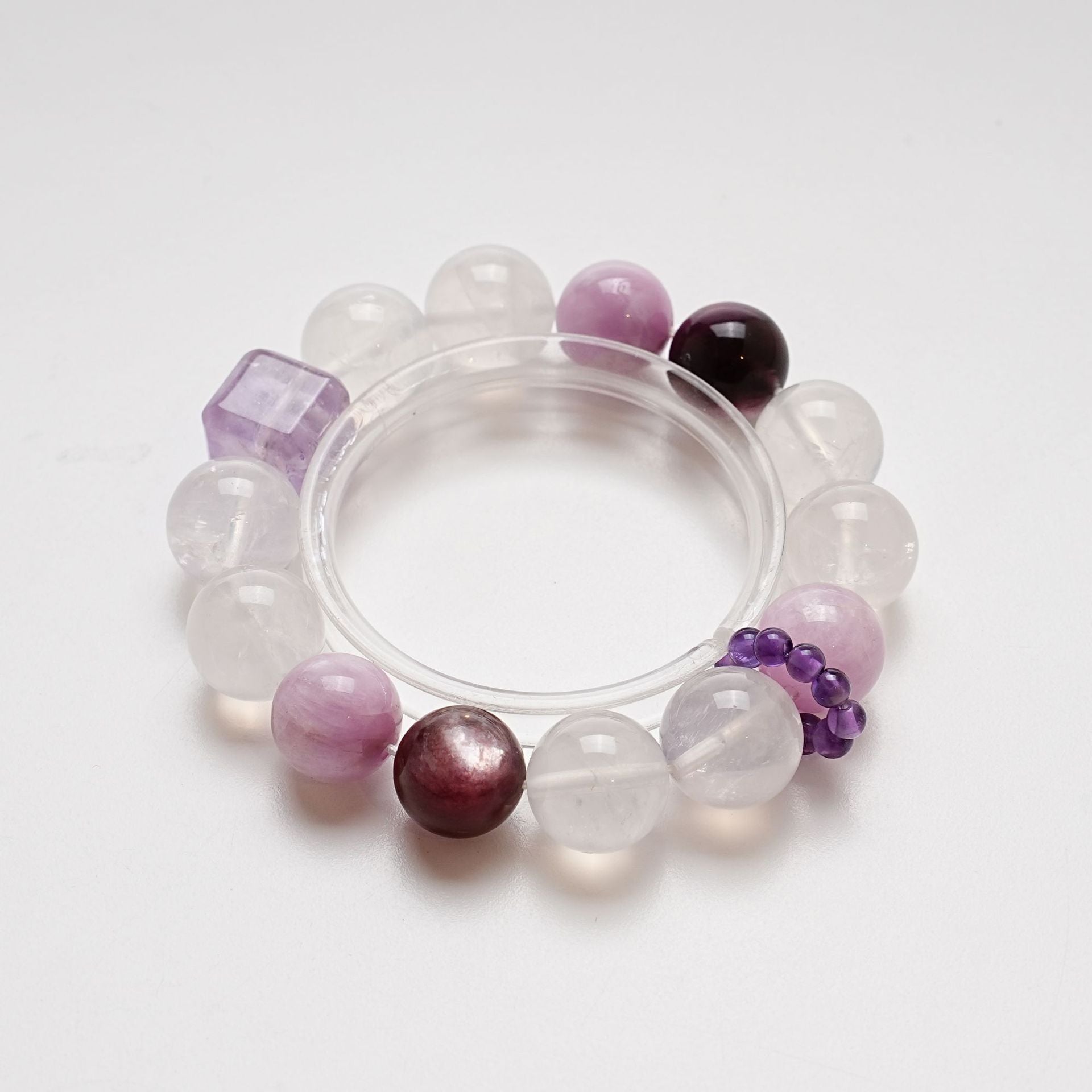 Natural Lepidolite Bracelet for Women Versatile Lepidolite Purple Jade Bracelet