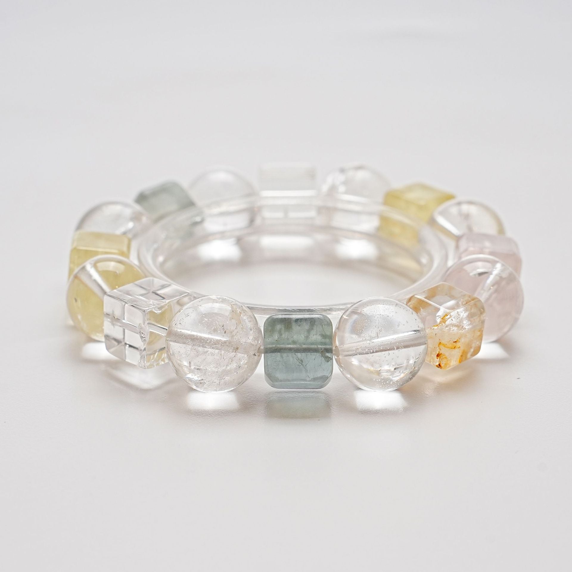 Natural White Crystal Bracelet Women's Versatile High-End White Crystal Bracelet