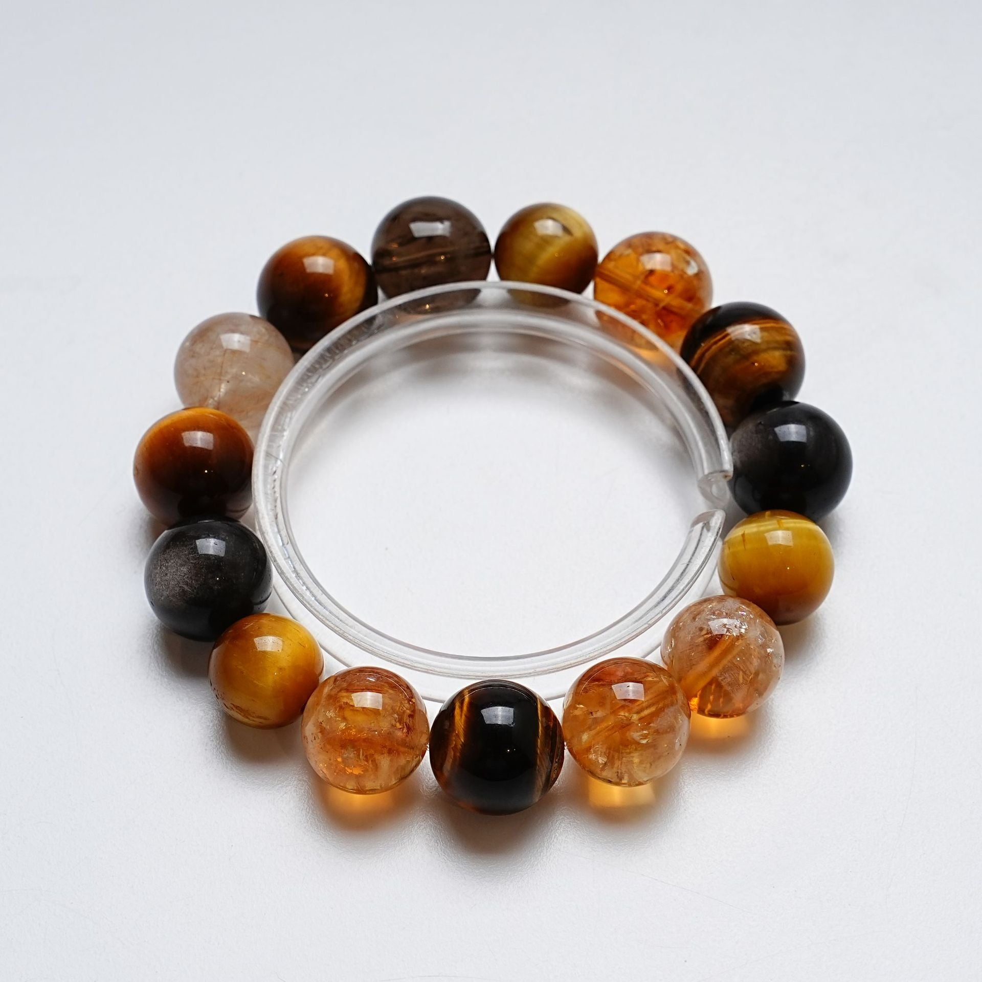 High-Quality Natural Yellow Tower Crystal Bracelet Fashion Gold Tiger Eye Hair Crystal Bracelet