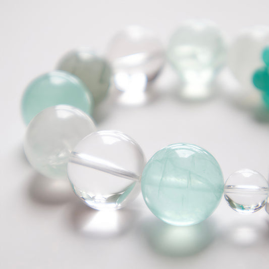 Amazonite & Green Phantom Bracelet — Harmony & Renewal