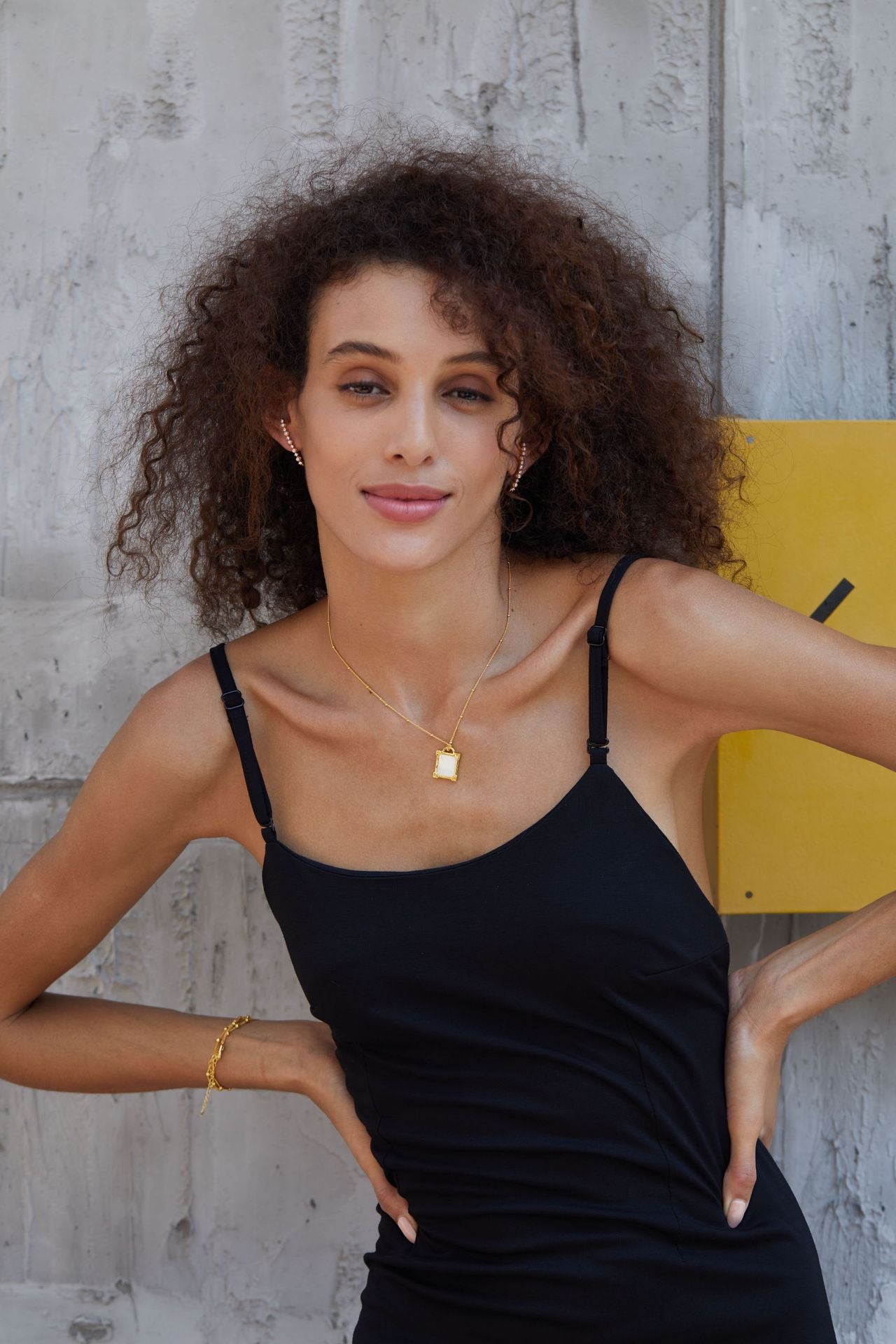 Whole Body925Silver Natural White Mother-of-Pearl Necklace Simple Design Clavicle Chain Electroplated18K Gold Bead Chain Women's Silver Jewelry