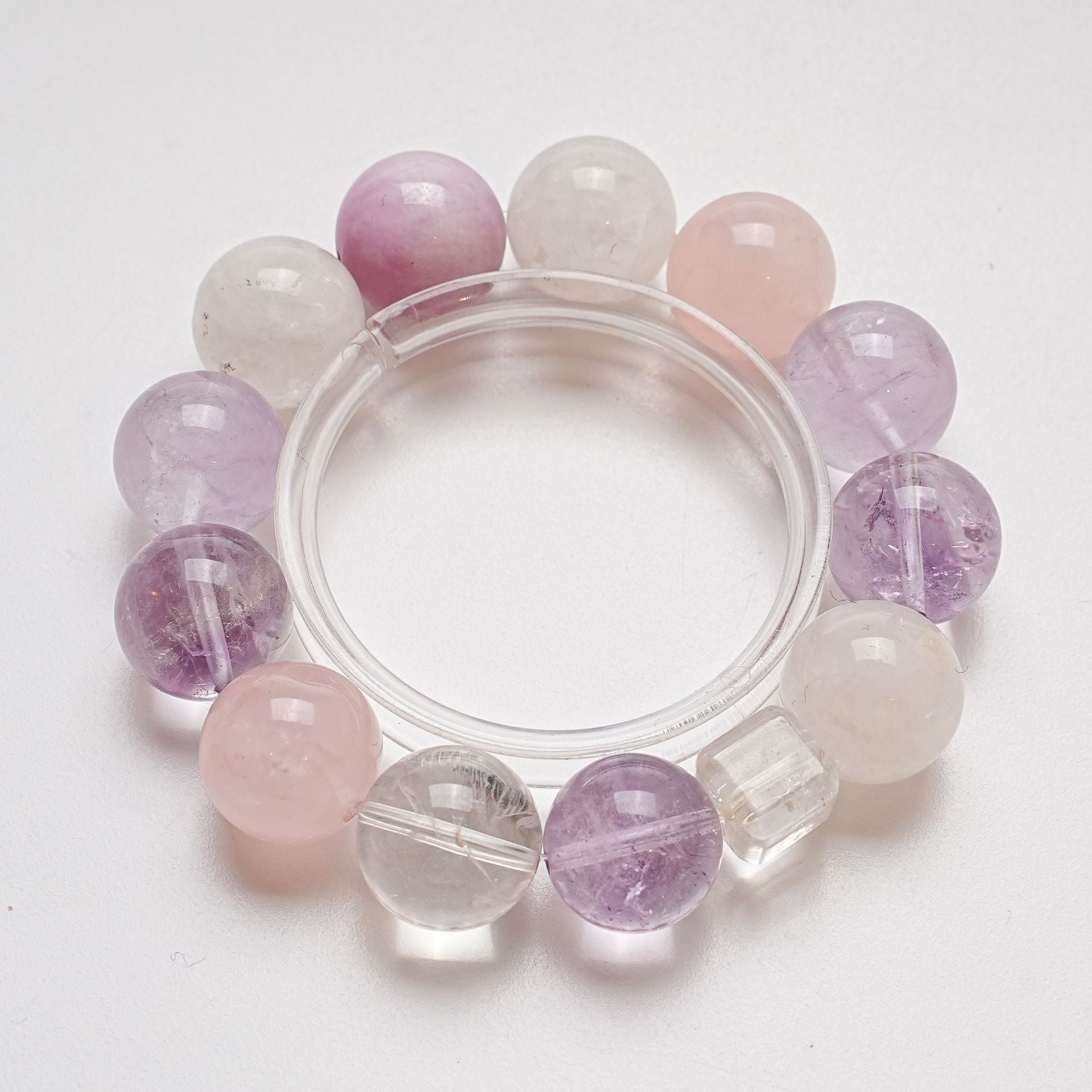 Natural White Crystal Bracelet for Women Versatile Lavender White Phantom Bracelet