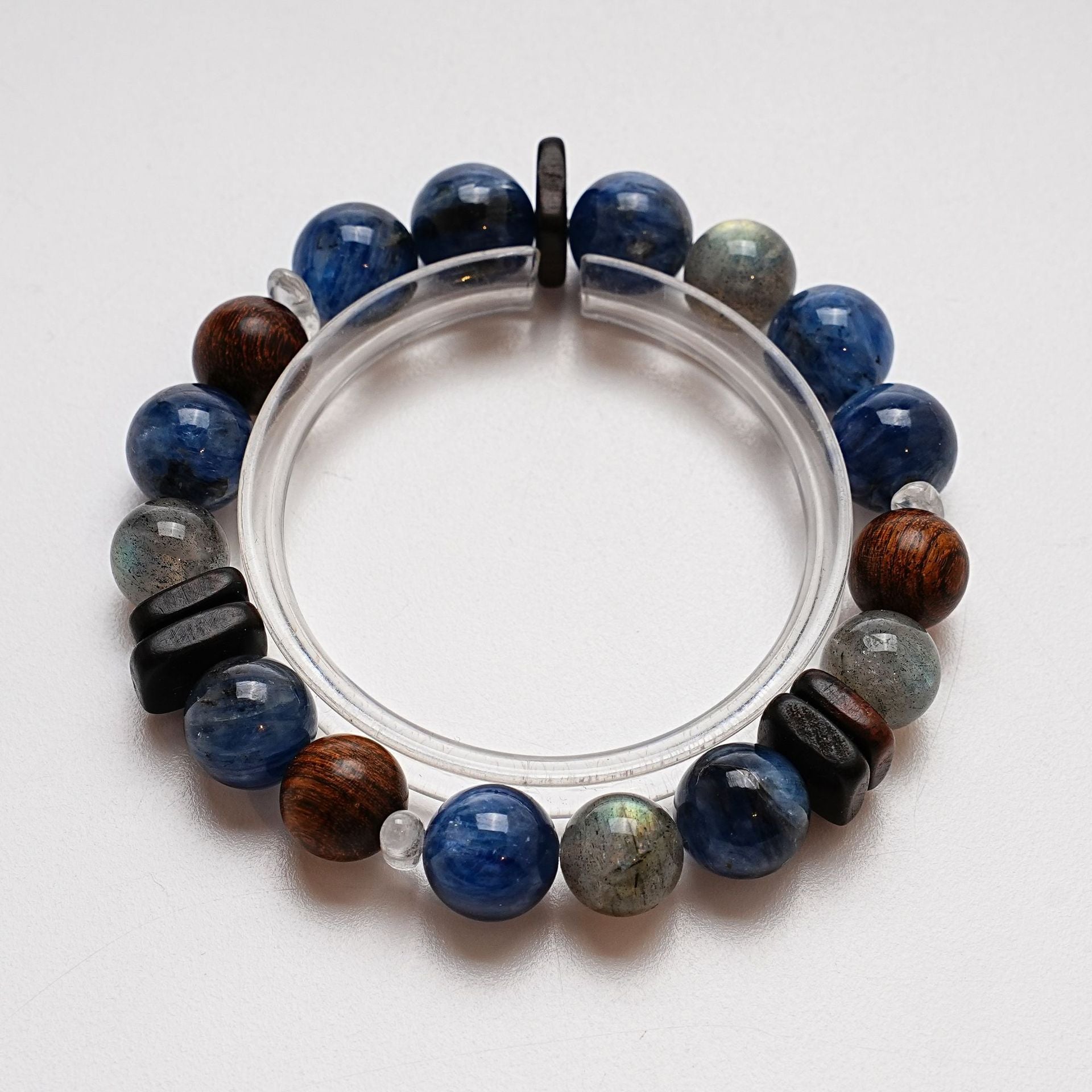 Natural Kyanite Crystal Bracelet for Women Versatile Gray Moonlight Li Ruqiong Bracelet