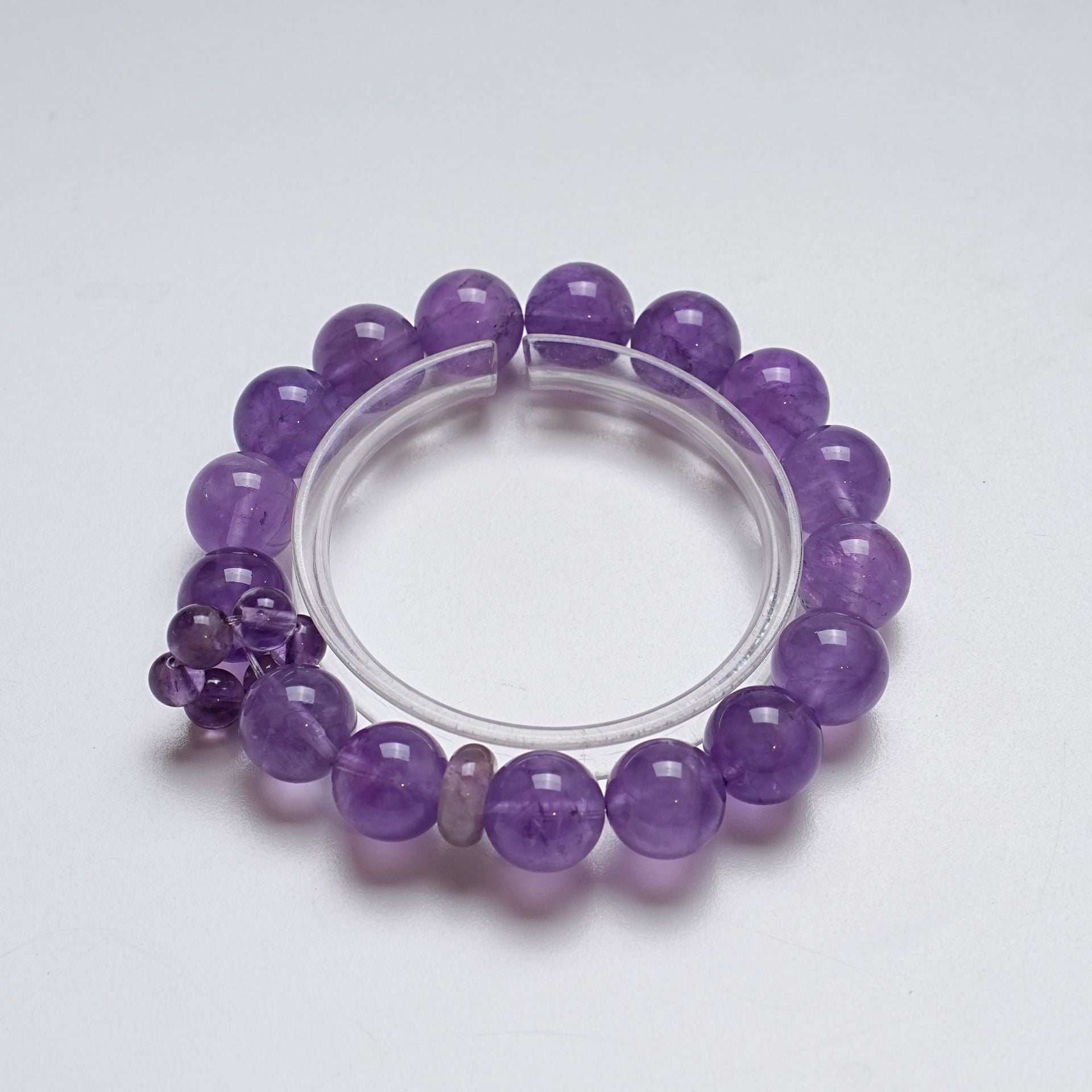 High Quality Natural Bolivia Amethyst Crystal Hand String Single Circle fashion Bracelet