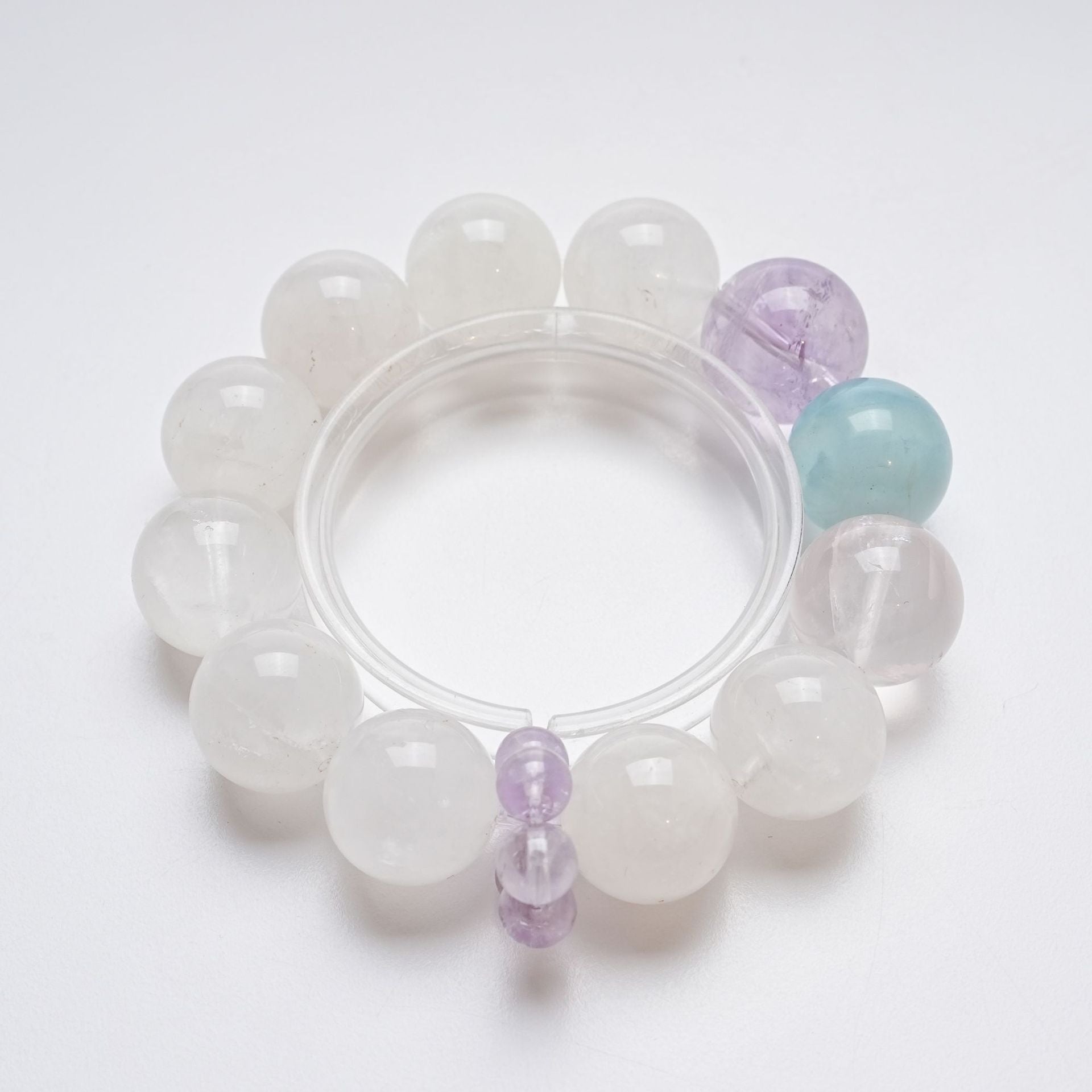 High Quality Natural White Phantom Crystal Bracelet Fashion Lavender Ice Orange Pink Bracelet