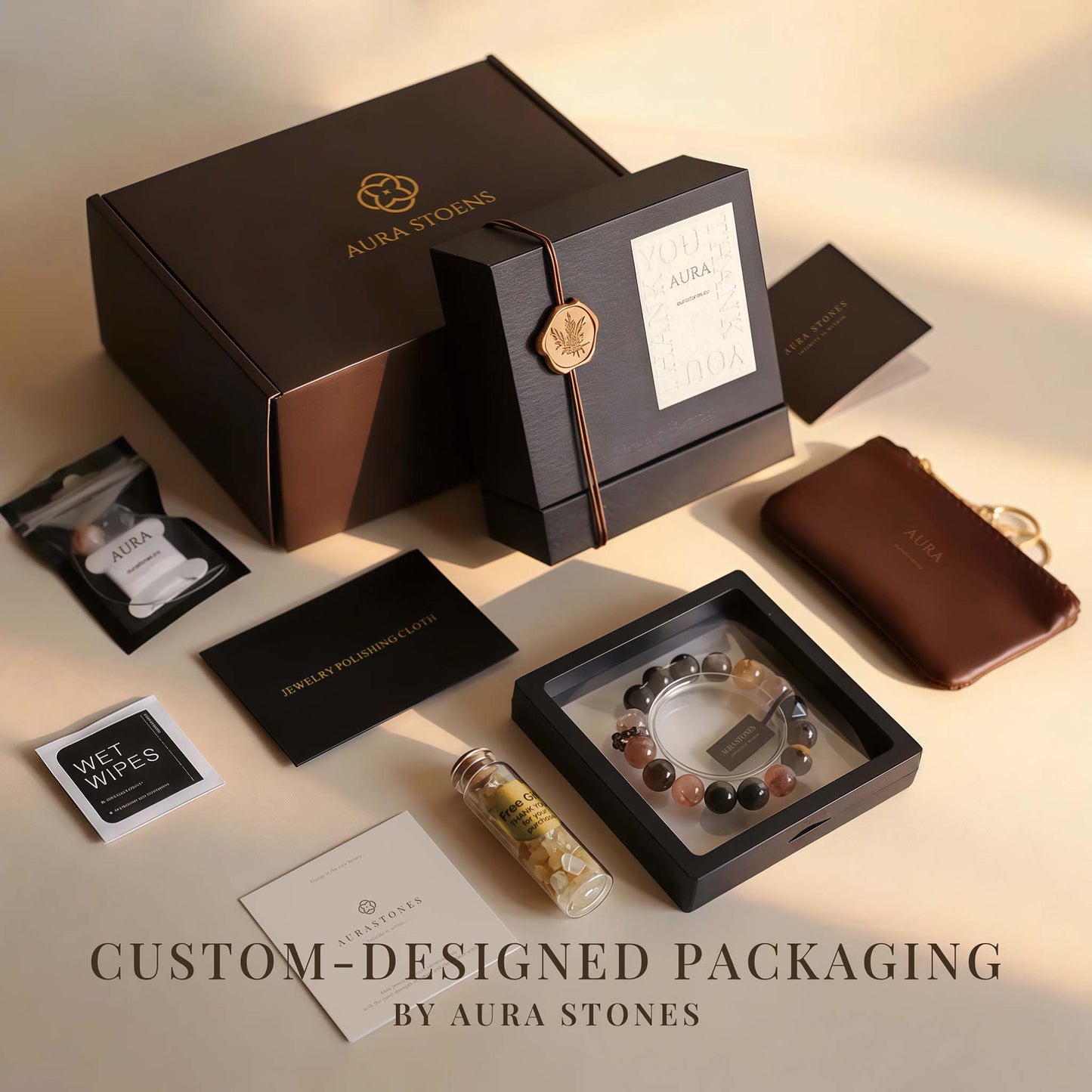 Aquamarine & Clear Quartz Bracelet – Natural Crystal Jewelry for Clarity and Inner Peace