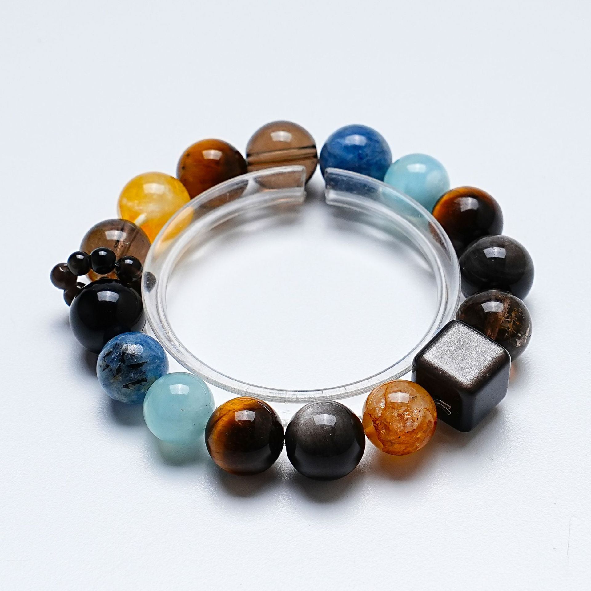 Natural Citrine Yellow Tiger Eye Crystal Bracelet Women's Fashion Versatile Lemon Crystal Bracelet