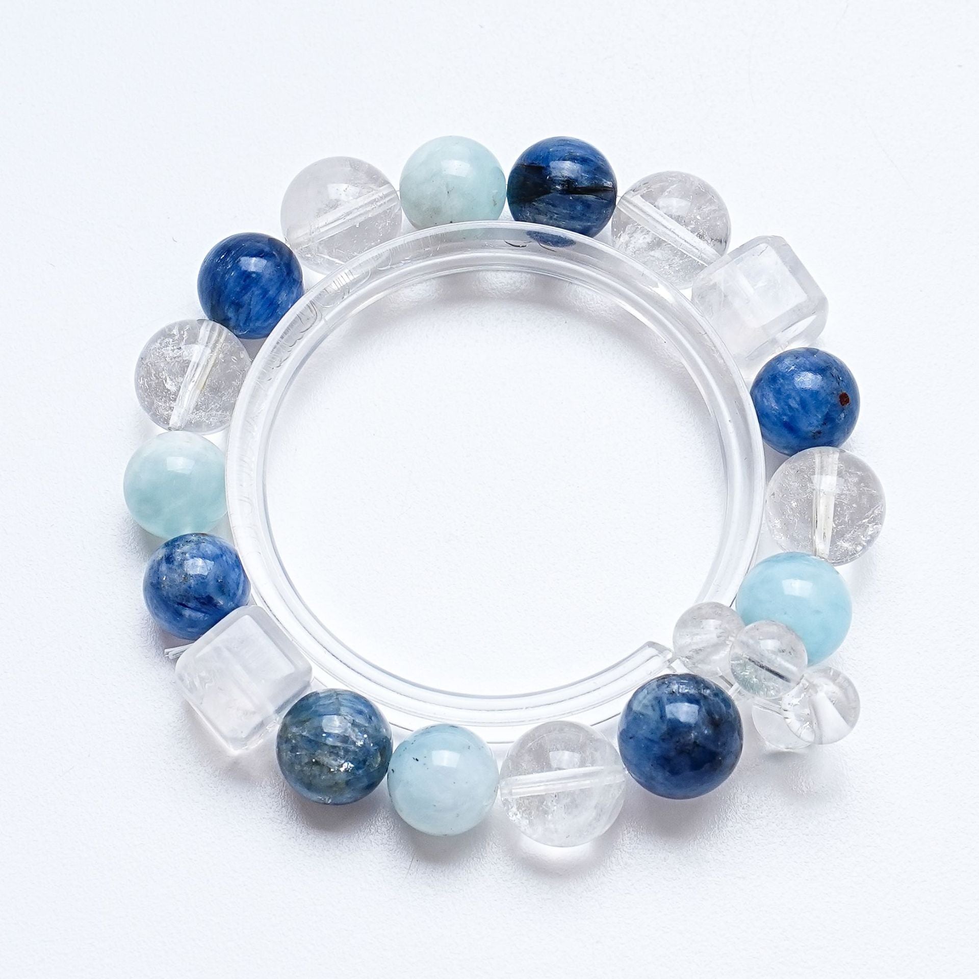 Natural White Crystal Bracelet Women's Kyanite Aquamarine Fashion Bracelet