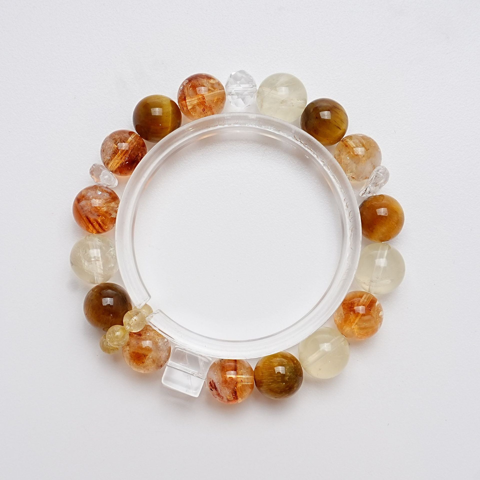 High Quality Natural High Quality Yellow Pagoda Crystal Bracelet Fashion Lemon Crystal Bracelet