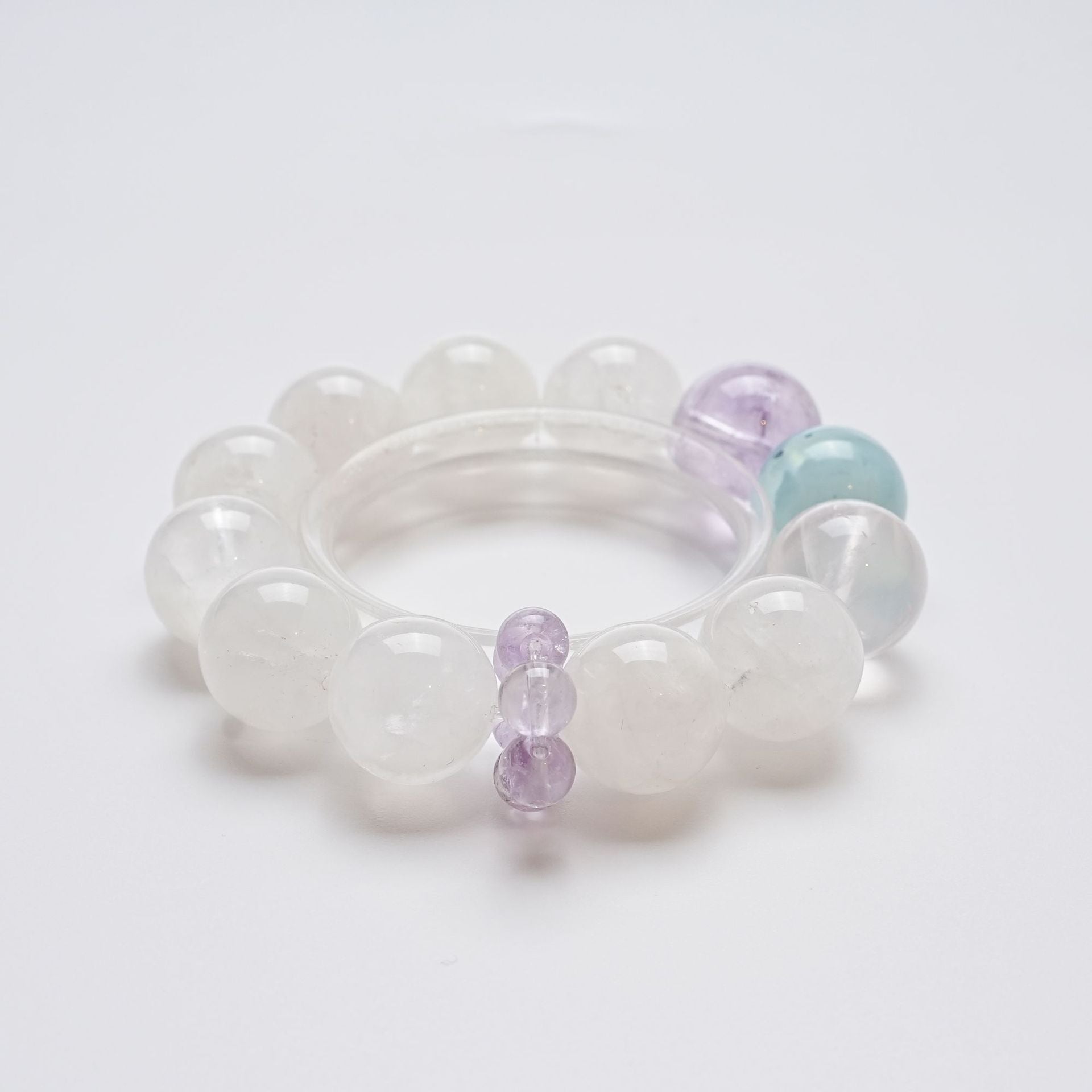 High Quality Natural White Phantom Crystal Bracelet Fashion Lavender Ice Orange Pink Bracelet