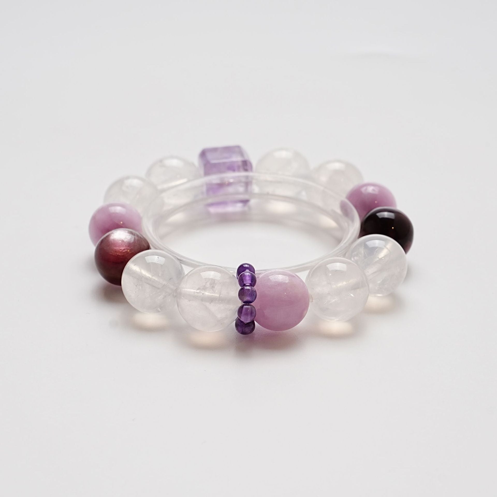 Natural Lepidolite Bracelet for Women Versatile Lepidolite Purple Jade Bracelet