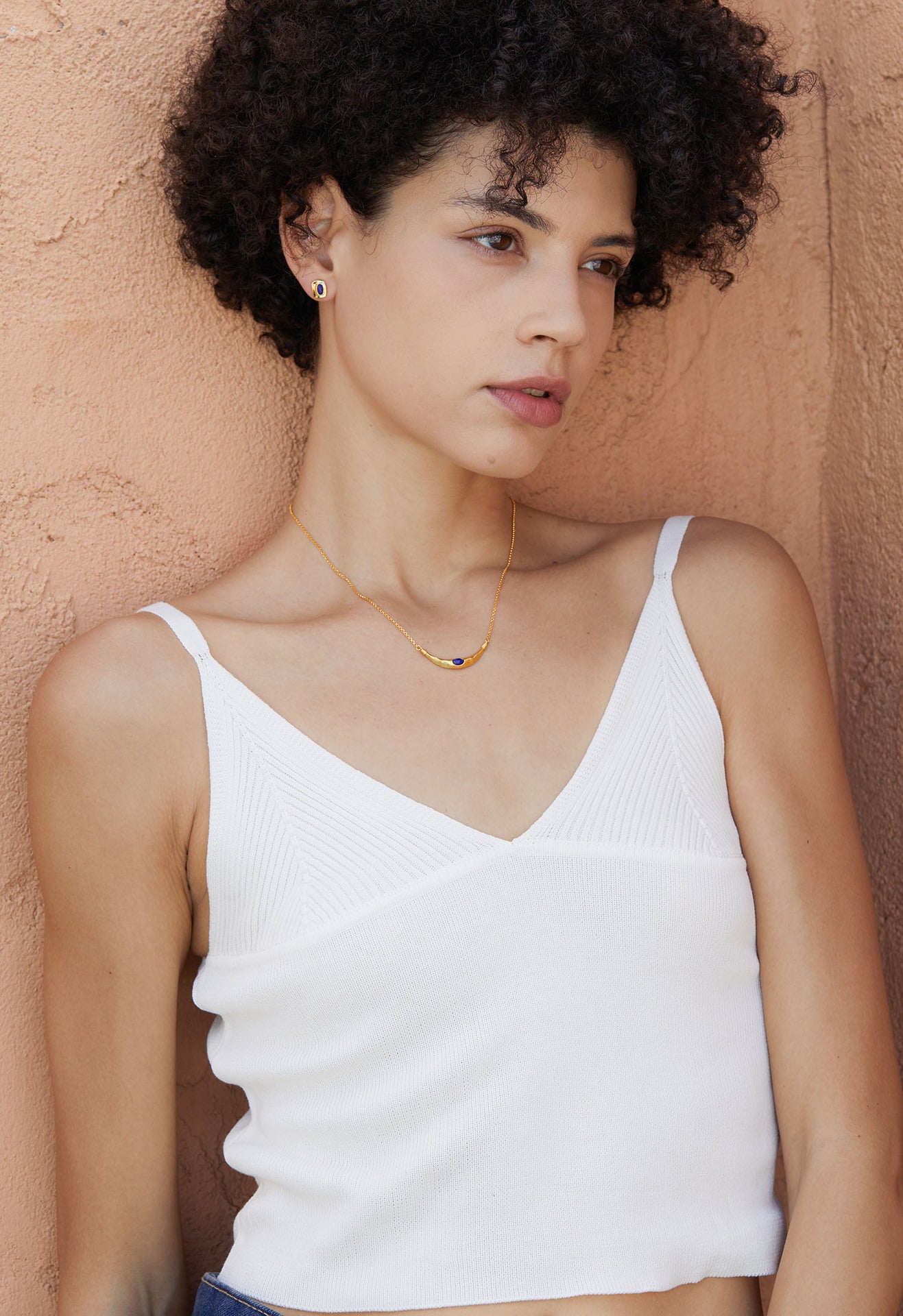 925Silver Natural Lapis Lazuli Earrings Small Exquisite Versatile Commuting Simple Earrings Niche Design Sense Women Oval