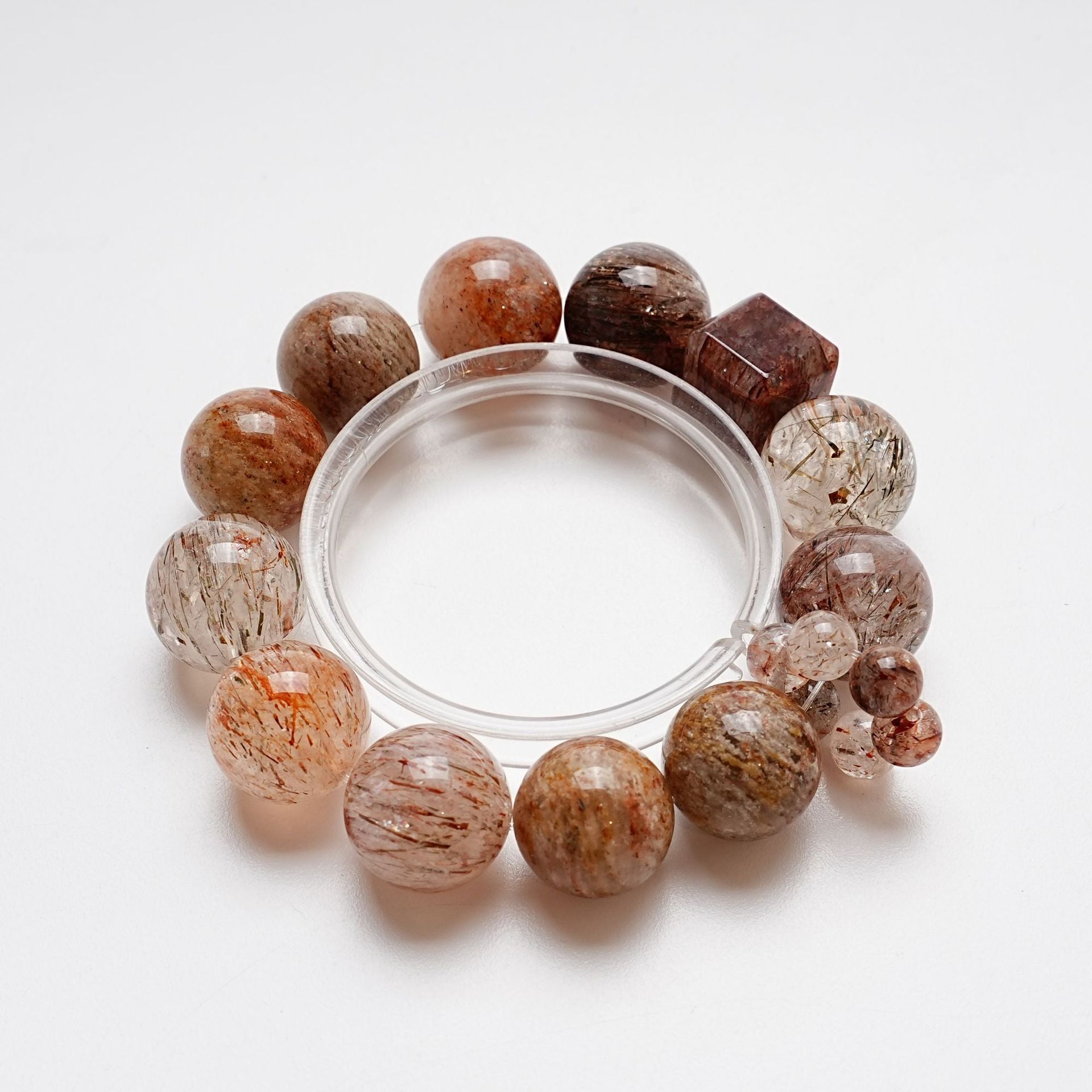 Natural Black Gold Super Seven Crystal Bracelet for Women Versatile Thousand Layer Phantom Bracelet