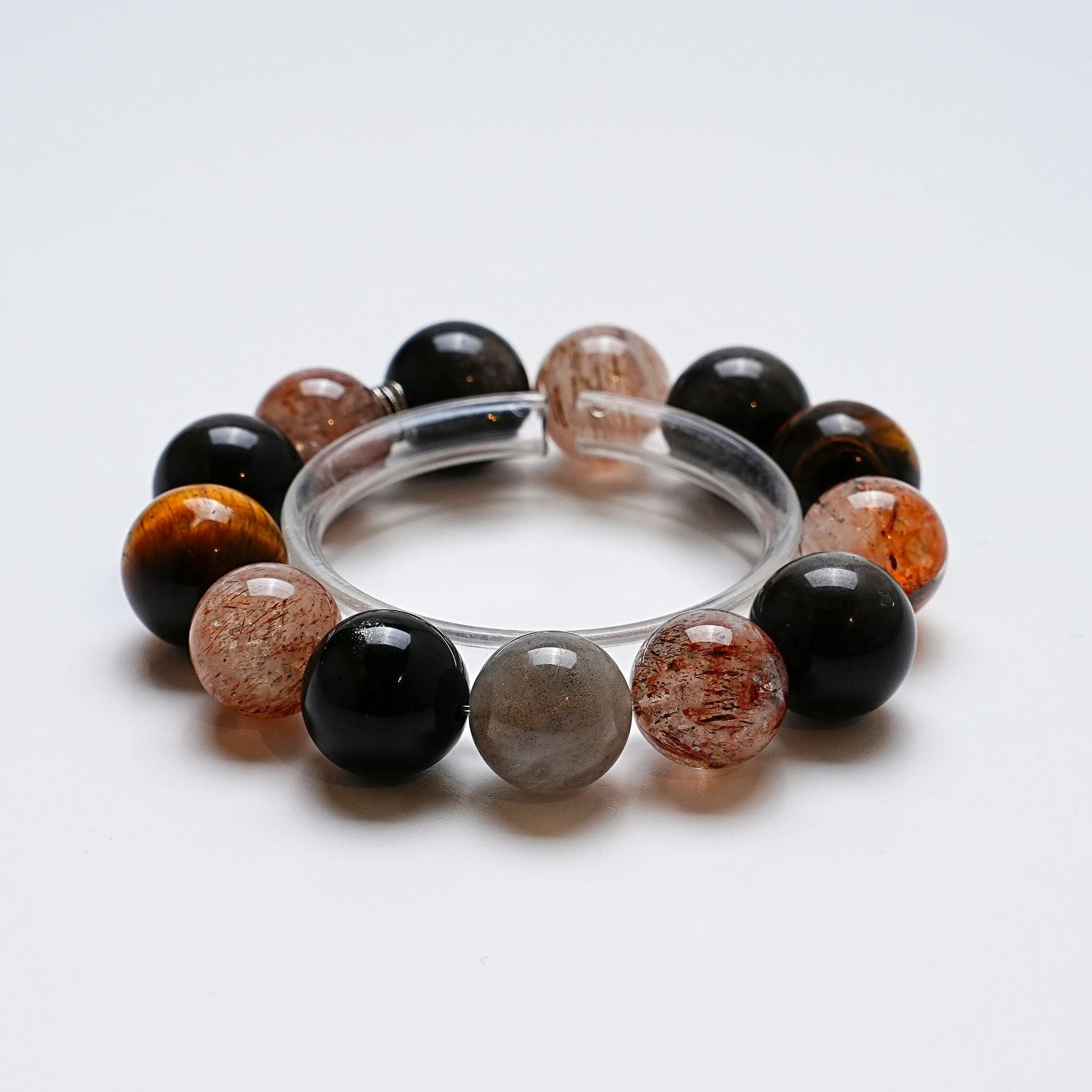 Natural Black Gold Super Seven Crystal Bracelet for Women Versatile Gray Moonlight Bracelet