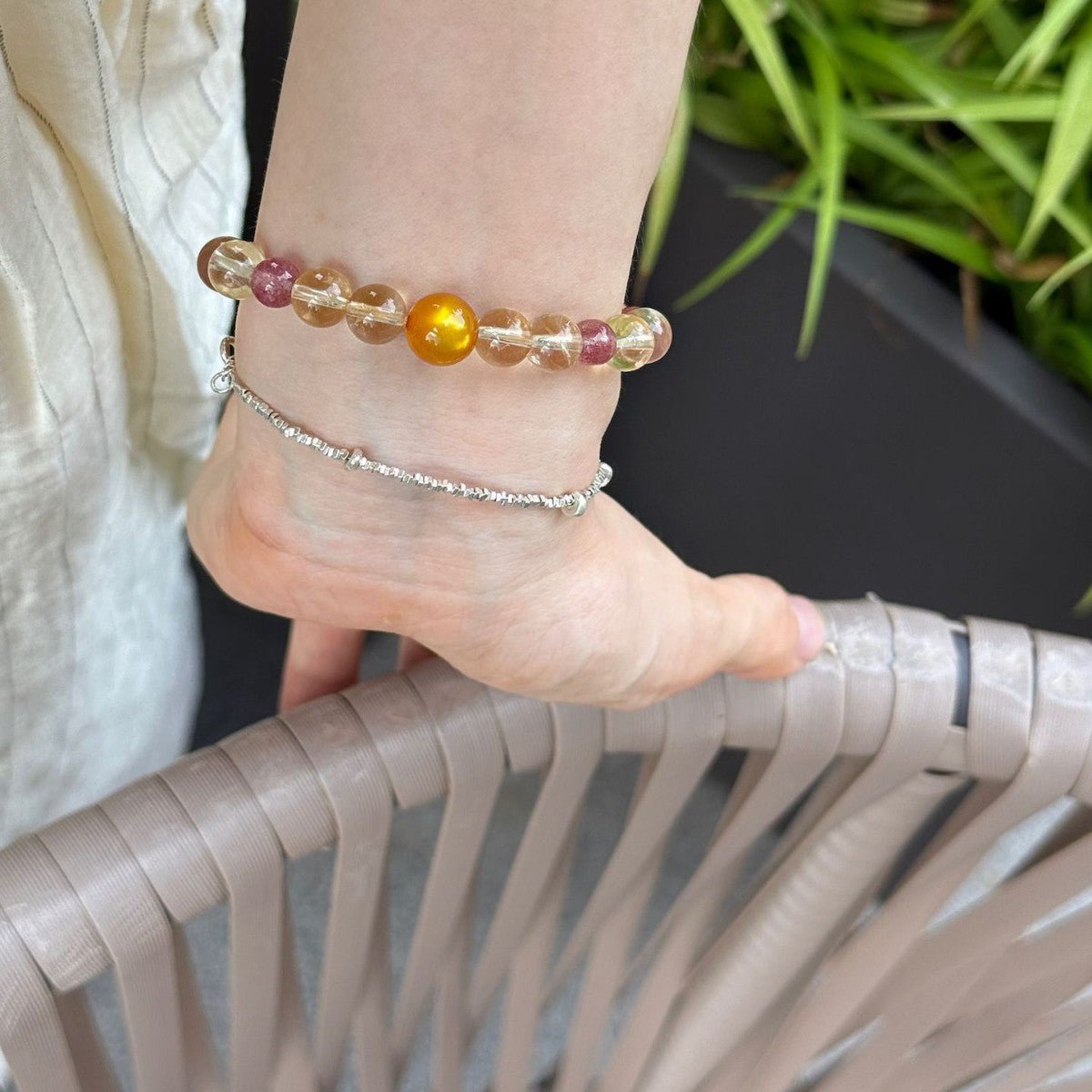 Luxurious Design Sense Full Body S925Thai Silver Fragment Bracelet for Women, Exquisite and High-End Feel, Simple and Versatile for Layering