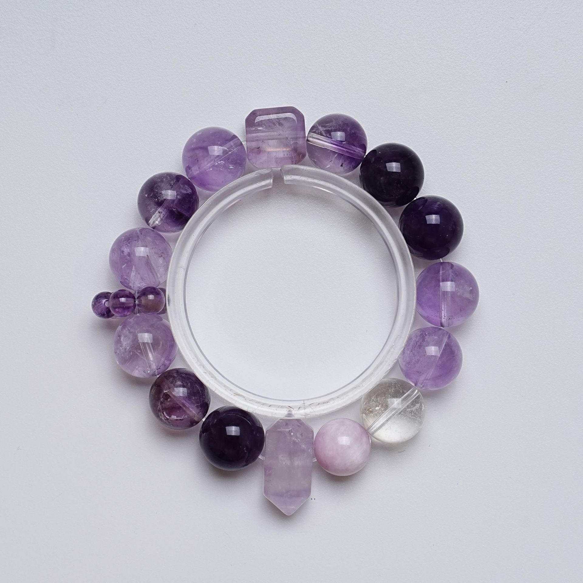 High Quality Natural Uruguay Crystal Bracelet fashion Kunzite White Water Bracelet