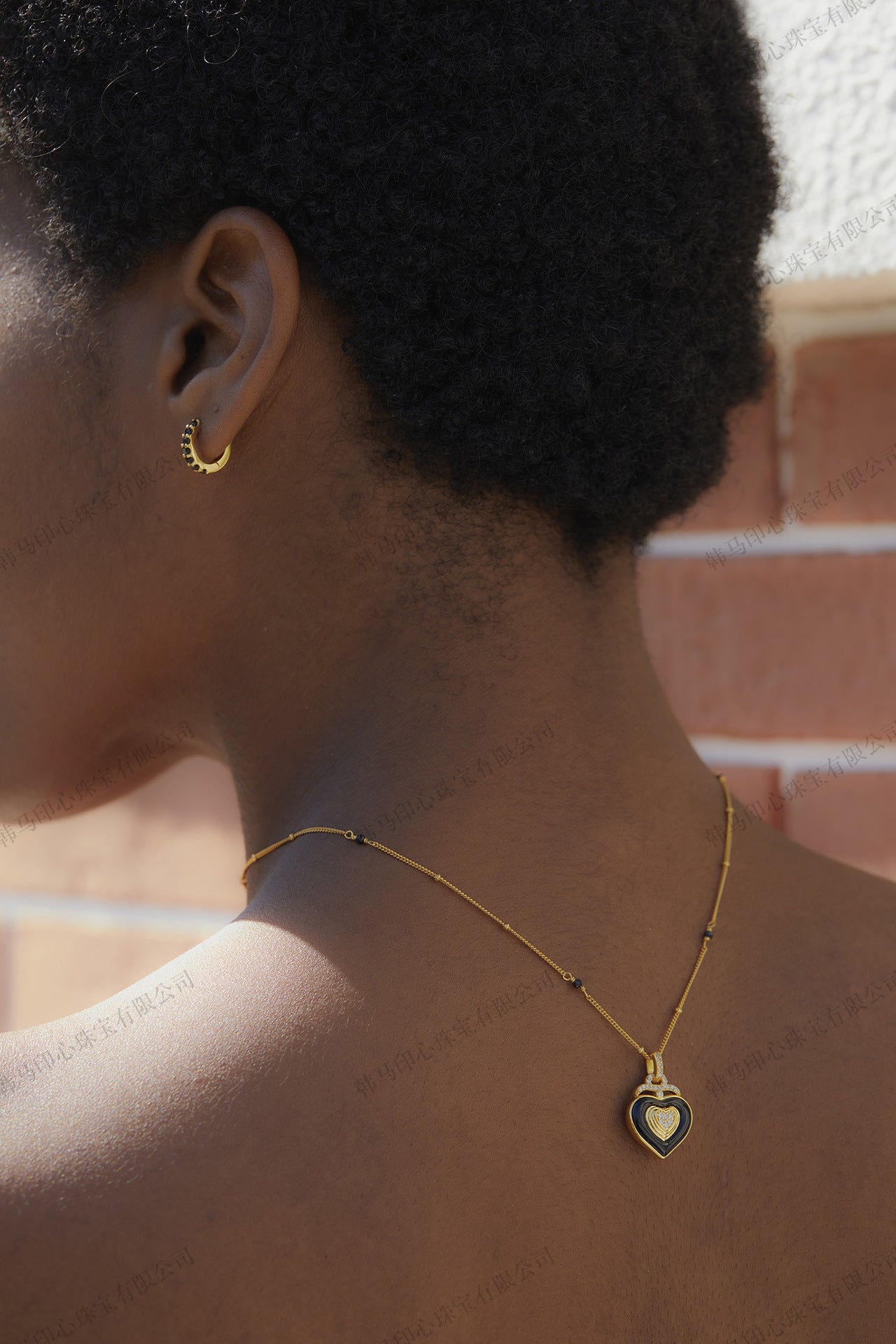 Minimalist Style Yellow and Black Color Block Hoop Earrings Fashion Simple Exquisite Earrings Niche ins Versatile and Delicate Silver Jewelry