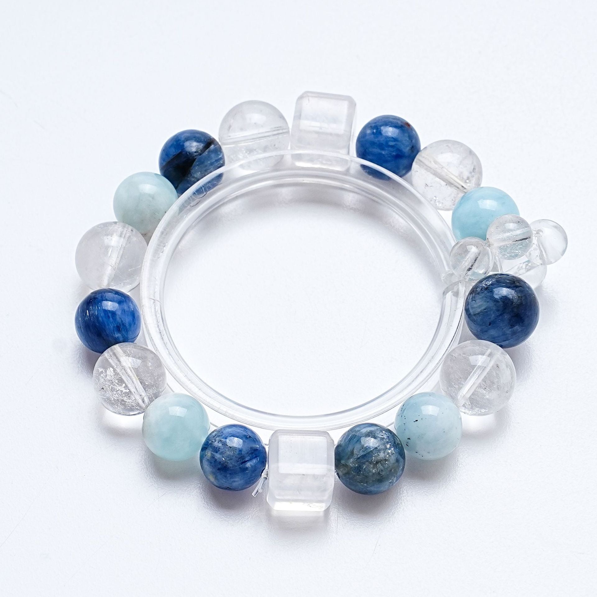 Natural White Crystal Bracelet Women's Kyanite Aquamarine Fashion Bracelet