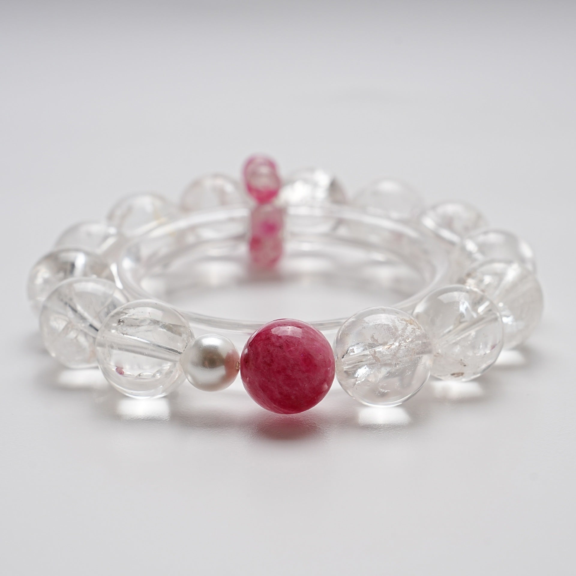 Natural White Acai Crystal Bracelet for Women Cherry Blossom Rain Shijia Shell Beads Fashion Bracelet