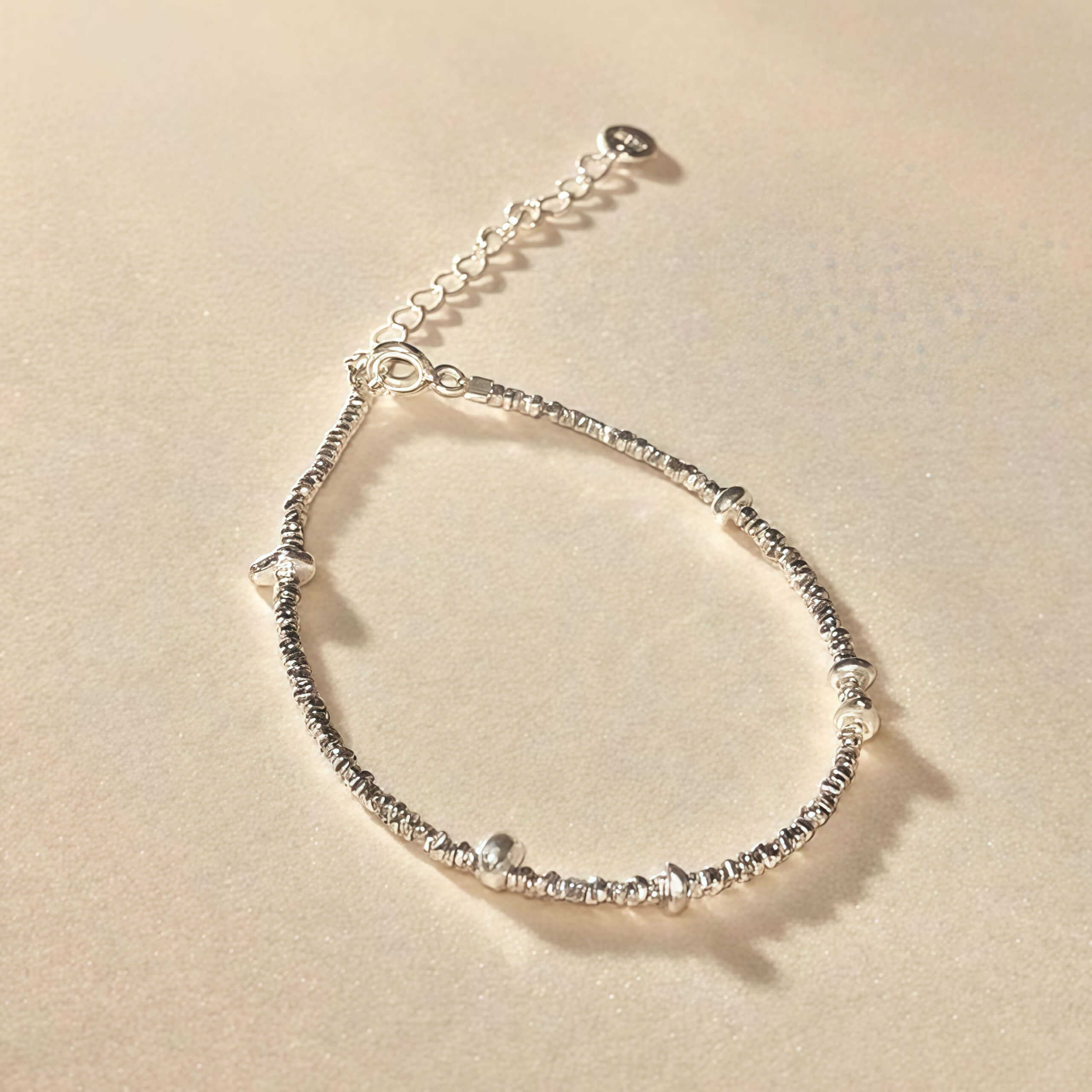 Luxurious Design Sense Full Body S925Thai Silver Fragment Bracelet for Women, Exquisite and High-End Feel, Simple and Versatile for Layering