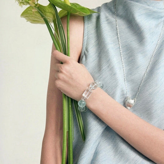 Amazonite & Green Phantom Bracelet — Harmony & Renewal