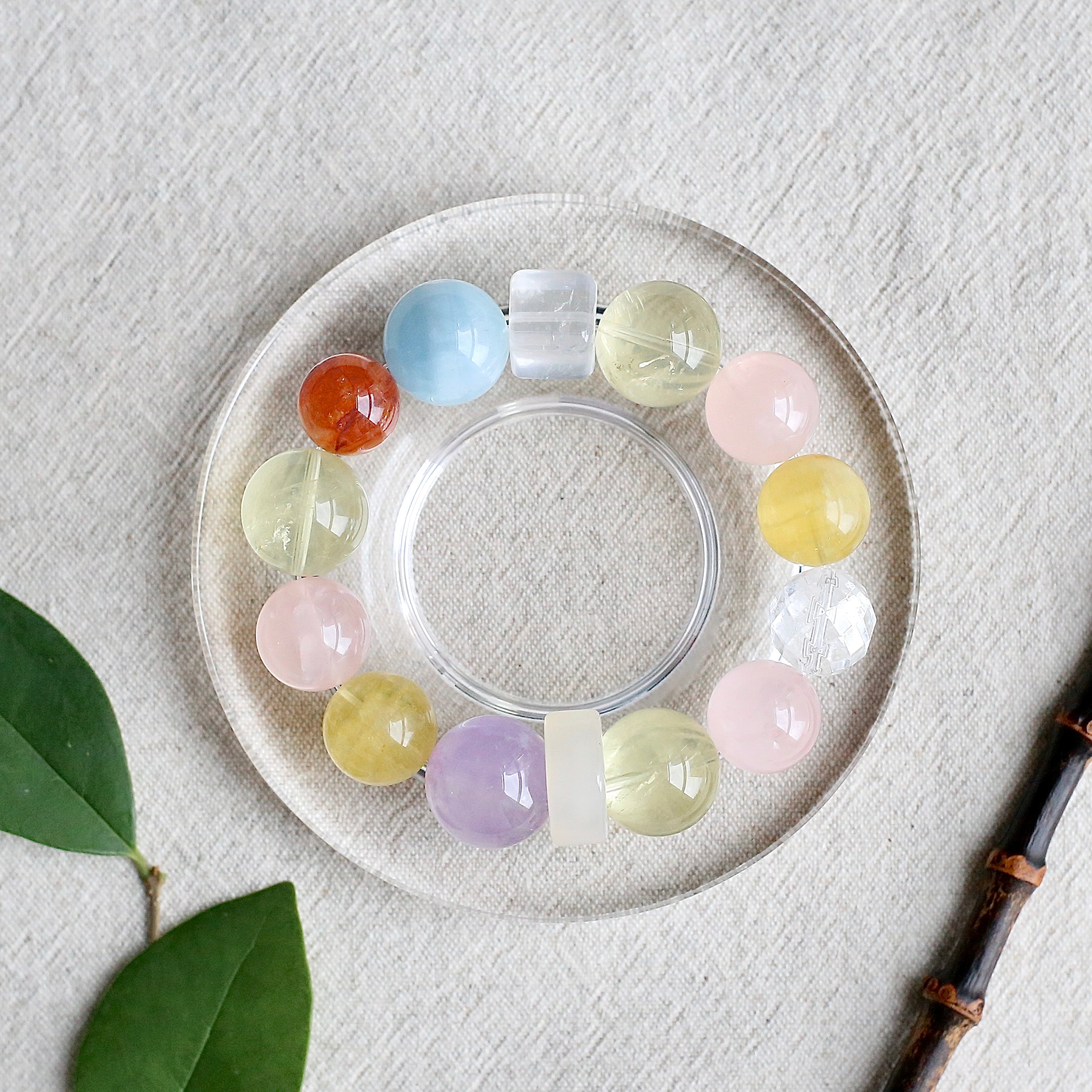 Multi-Stone Healing Bracelet – Chakra Balancing and Positive Energy
