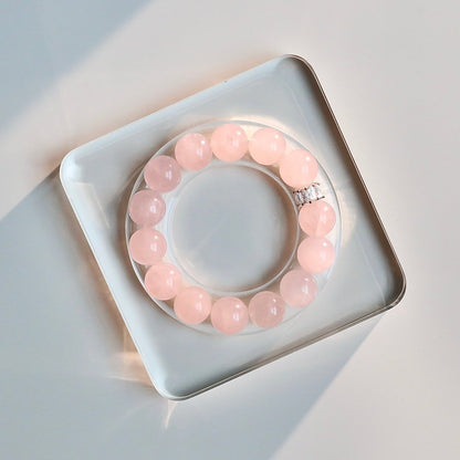 Rose Quartz natural crystal bracelet for love and self-care