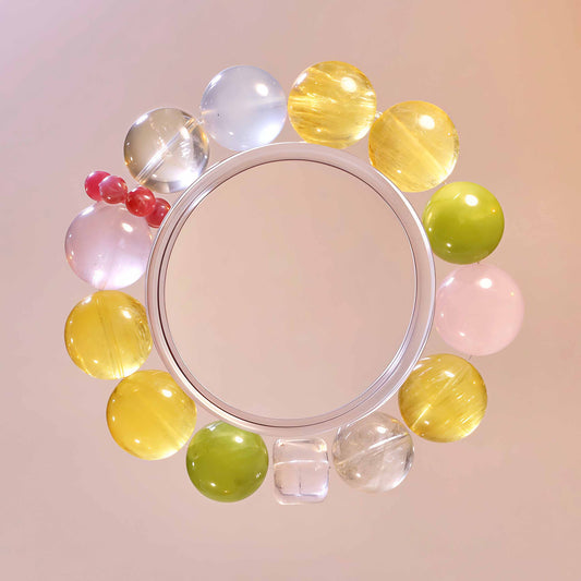 Aquamarine & Rose Quartz Bracelet — Love & Harmony