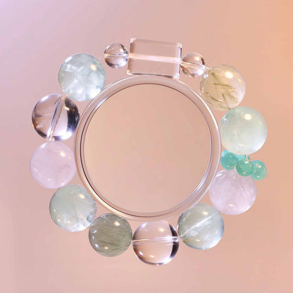 Amazonite & Green Phantom Bracelet — Harmony & Renewal