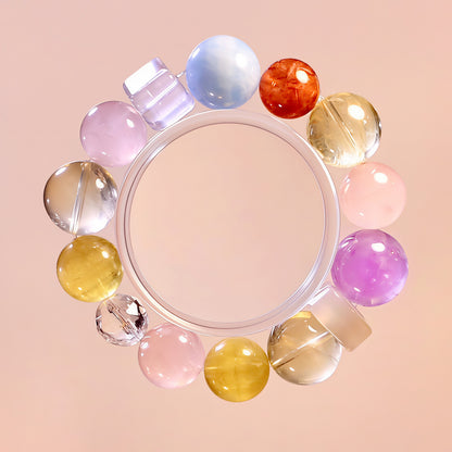 Multi-Stone Healing Bracelet – Chakra Balancing and Positive Energy