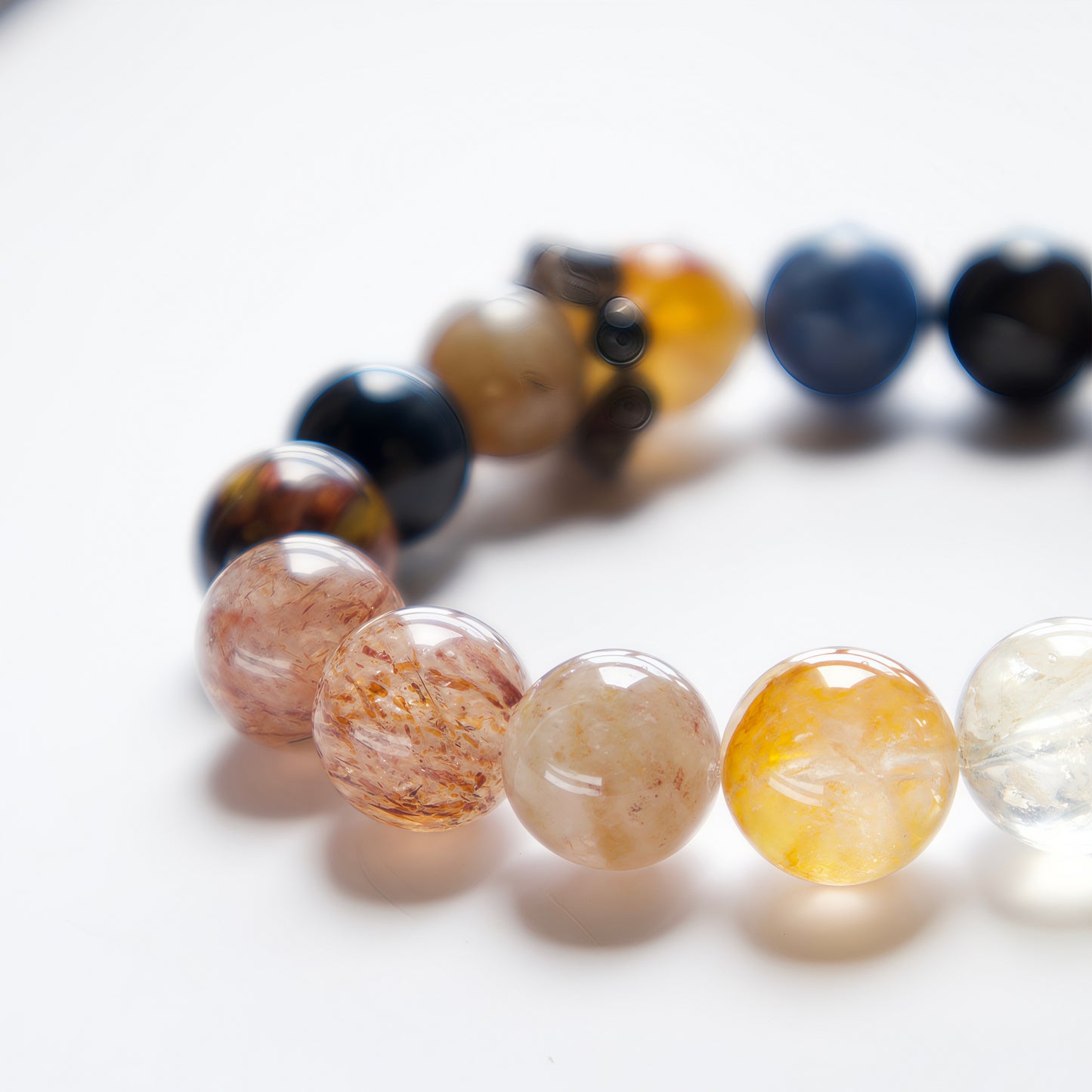Tiger’s Eye & Kyanite Bracelet – Natural Crystal Jewelry for Confidence and Focus