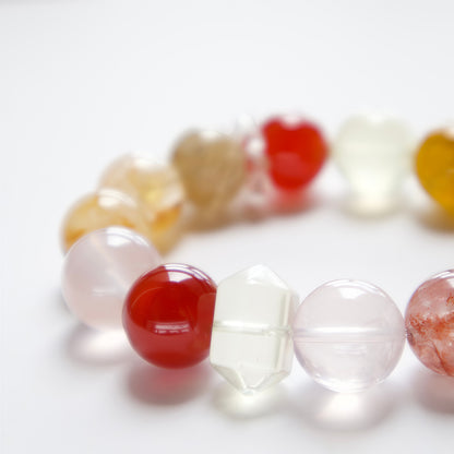 Yellow Dragon Vein & Agate Bracelet – Natural Crystal Jewelry for Joy and Vitality