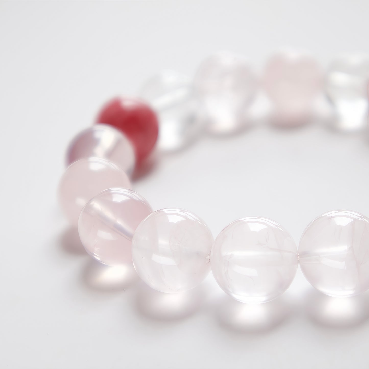 Natural Morganite & Rose Quartz Bracelet – Healing Crystal Jewelry for Love & Emotional Balance