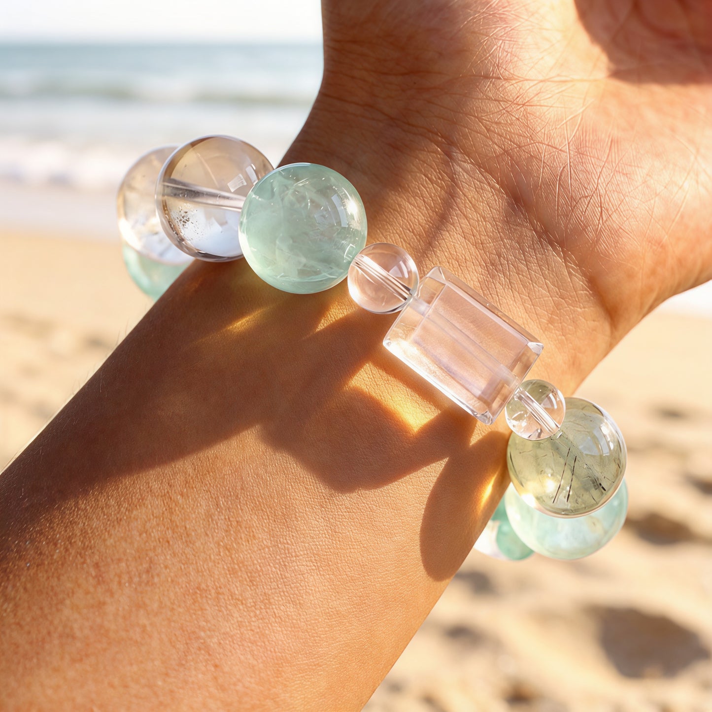 Amazonite & Green Phantom Bracelet – for Calm and Emotional Balance