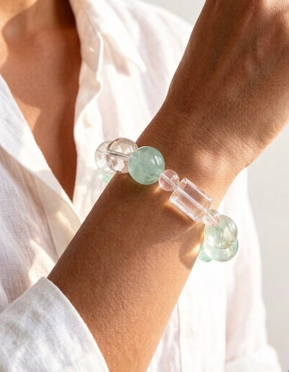 Amazonite & Green Phantom Bracelet – for Calm and Emotional Balance