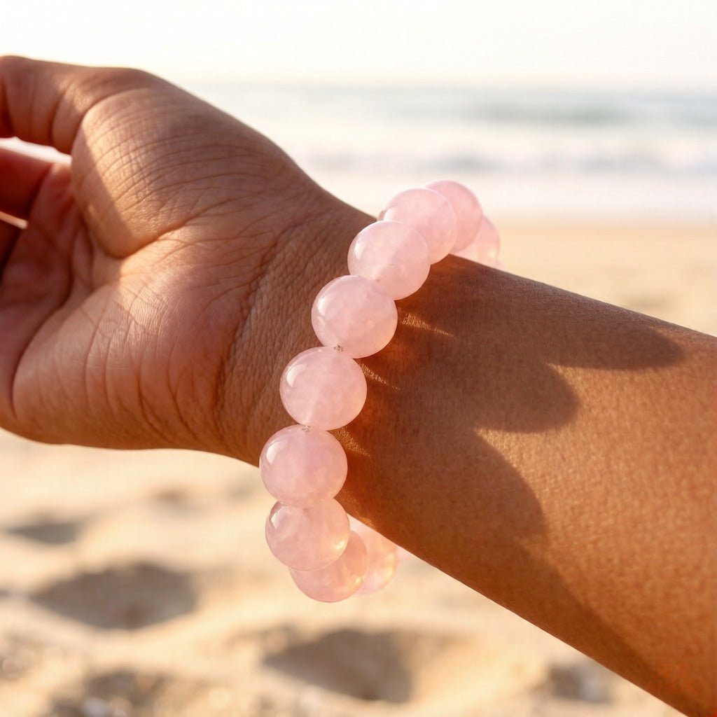 Rose Quartz Bracelet – Natural Crystal Jewelry for Love and Self-Care
