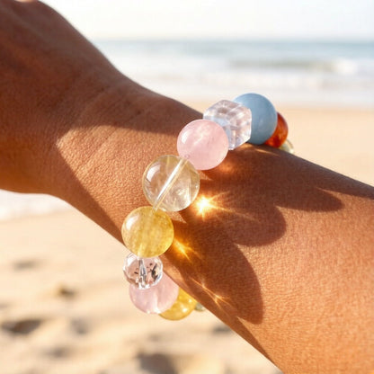 Multi-Stone Healing Bracelet – Chakra Balancing and Positive Energy