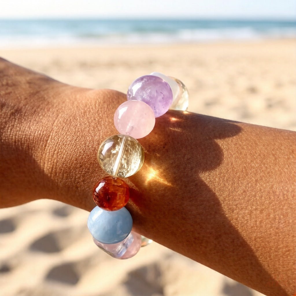 Multi-Stone Healing Bracelet – Chakra Balancing and Positive Energy