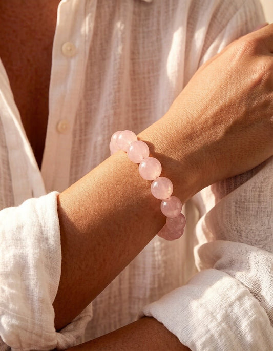 Rose Quartz Bracelet – Natural Crystal Jewelry for Love and Self-Care