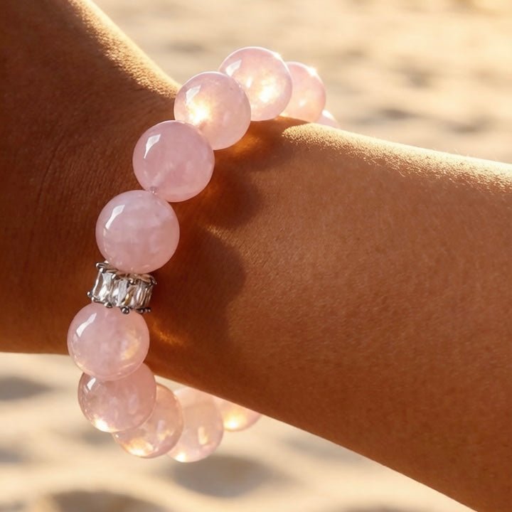 Rose Quartz Bracelet – Natural Crystal Jewelry for Love and Self-Care