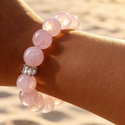 Rose Quartz Bracelet – Natural Crystal Jewelry for Love and Self-Care