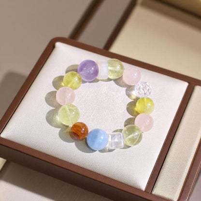 Multi-Stone Healing Bracelet – Chakra Balancing and Positive Energy