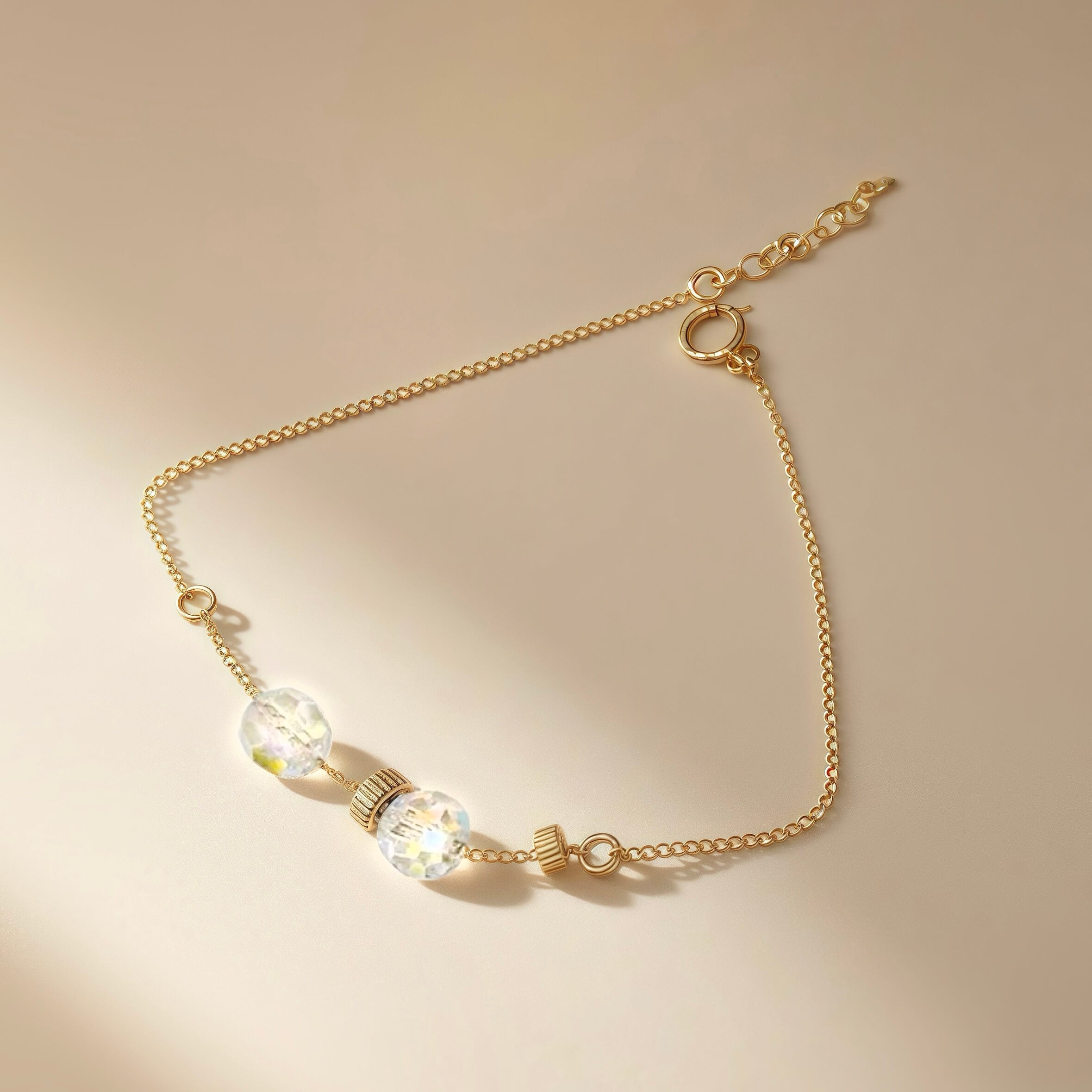 Advanced Sense*Well Matched with America14K Gold-Plated Shijia Imported Super Shiny Crystal Bracelet for Women